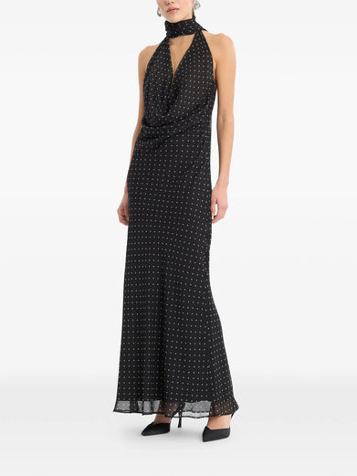 Chiffon con scollo all'americana