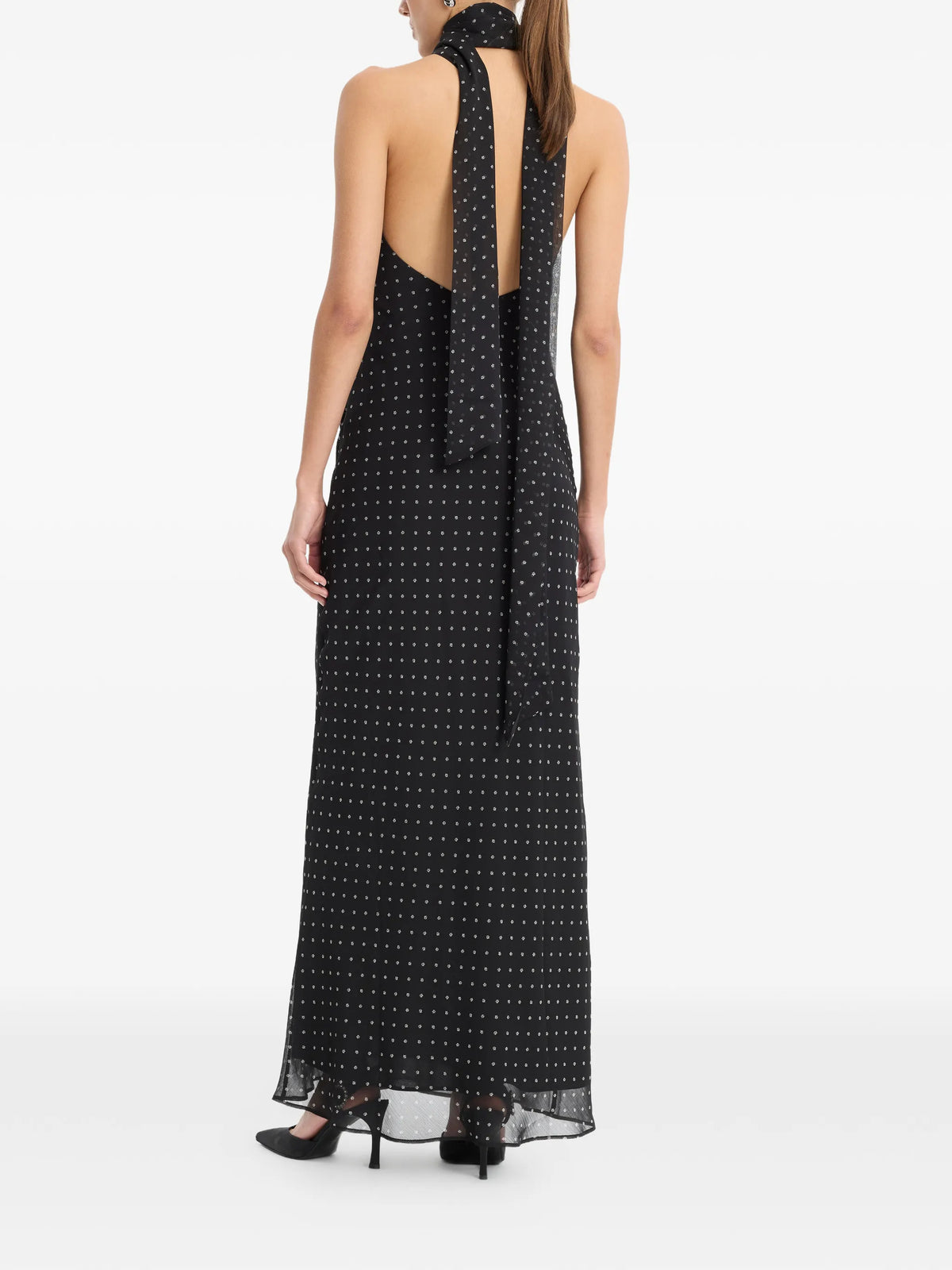Chiffon con scollo all'americana