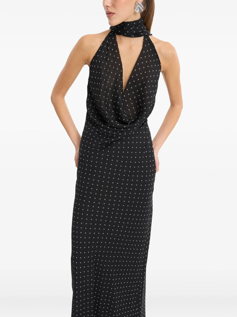 Chiffon con scollo all'americana