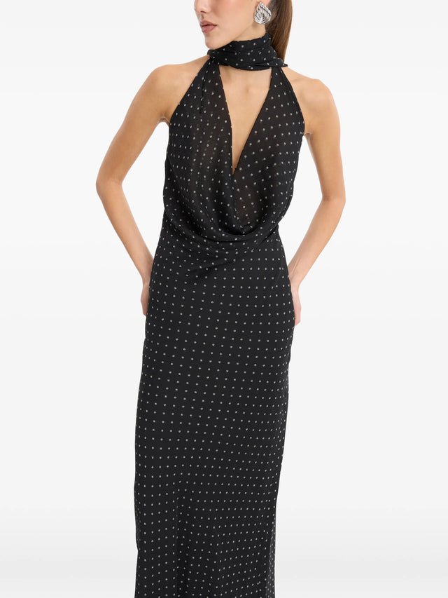 Chiffon with halter neckline