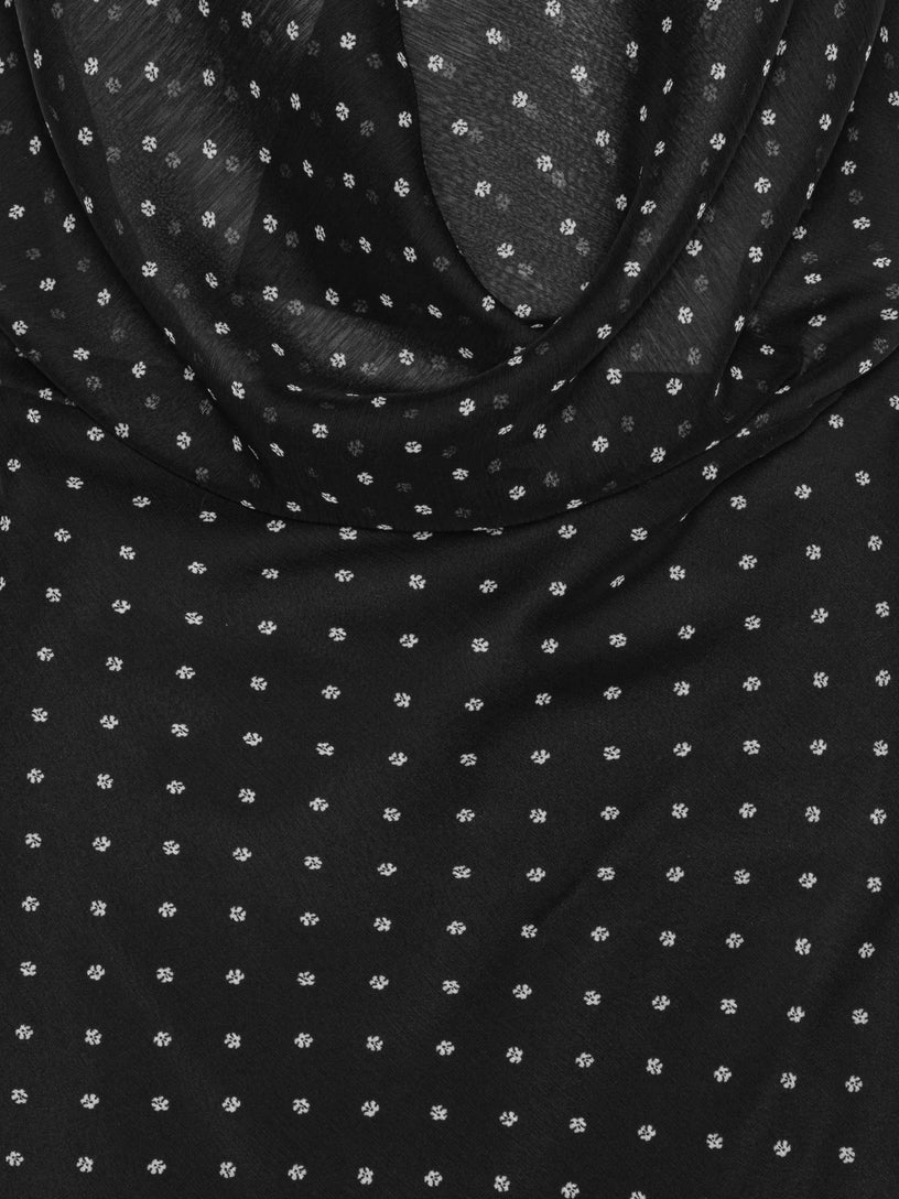 Chiffon con scollo all'americana