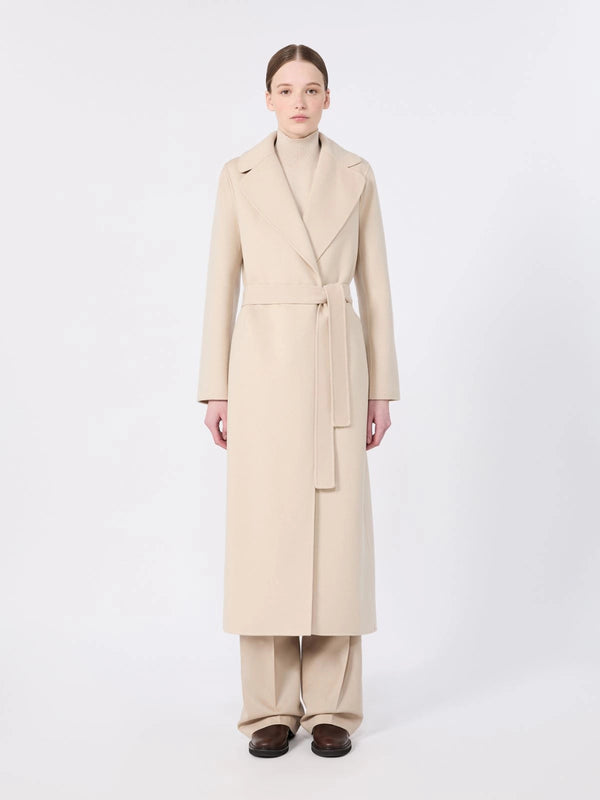 Poldo dressing gown coat in wool drap