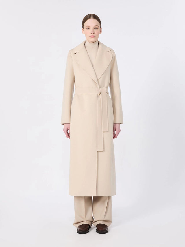 Poldo dressing gown coat in wool drap