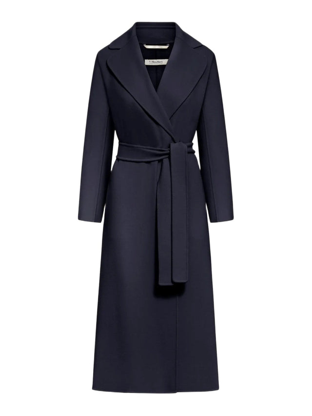 Cappotto Poldo a vestaglia in drap di lana