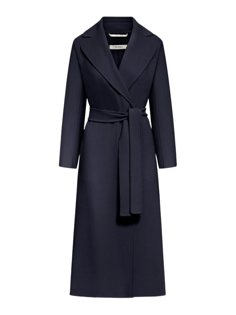 Cappotto Poldo a vestaglia in drap di lana