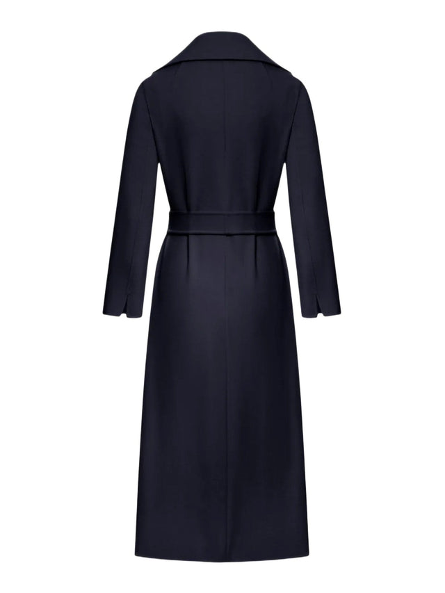 Cappotto Poldo a vestaglia in drap di lana