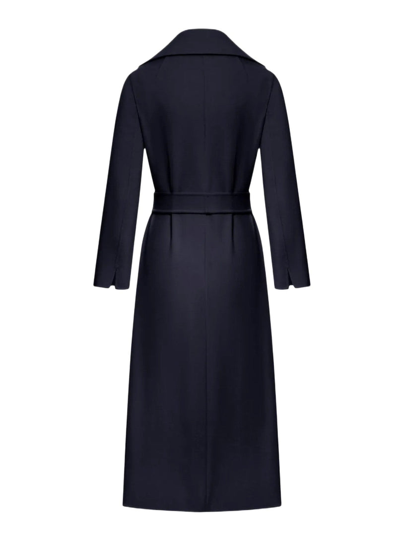 Cappotto Poldo a vestaglia in drap di lana