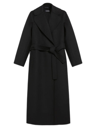 Cappotto Poldo a vestaglia in drap di lana