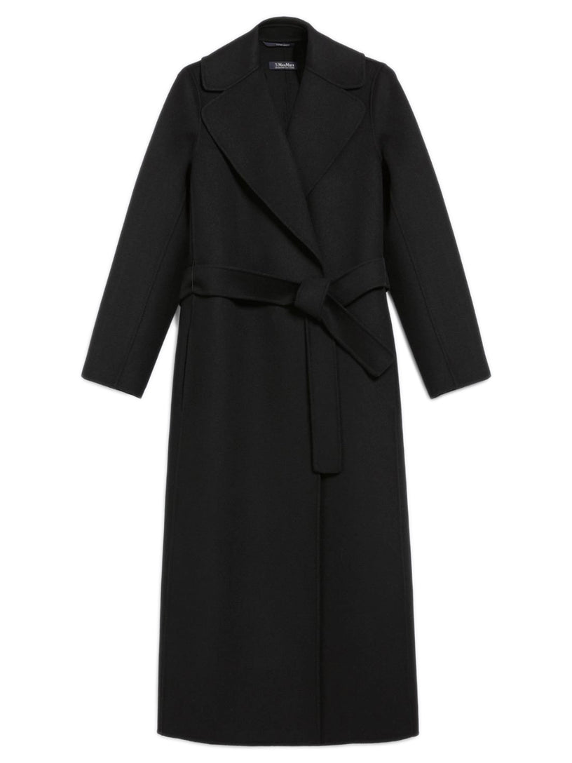Cappotto Poldo a vestaglia in drap di lana