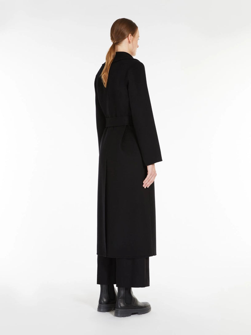 Cappotto Poldo a vestaglia in drap di lana