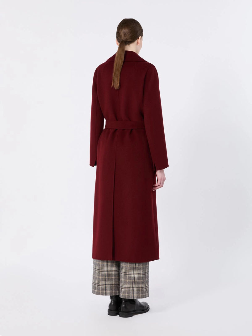 Cappotto Poldo a vestaglia in drap di lana