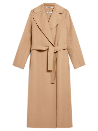 Cappotto Poldo a vestaglia in drap di lana