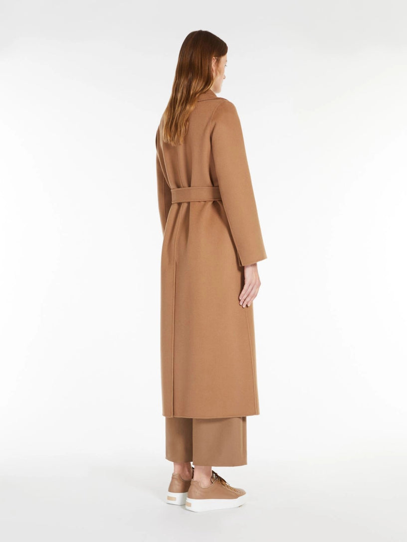 Cappotto Poldo a vestaglia in drap di lana