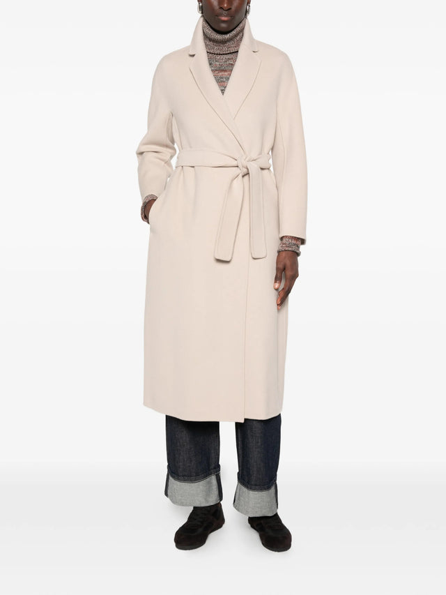 Cappotto Esturia midi in drap di lana