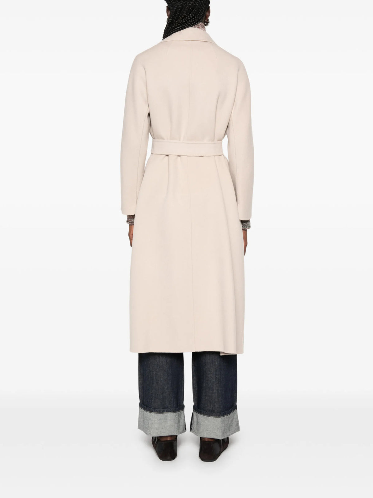 Cappotto Esturia midi in drap di lana