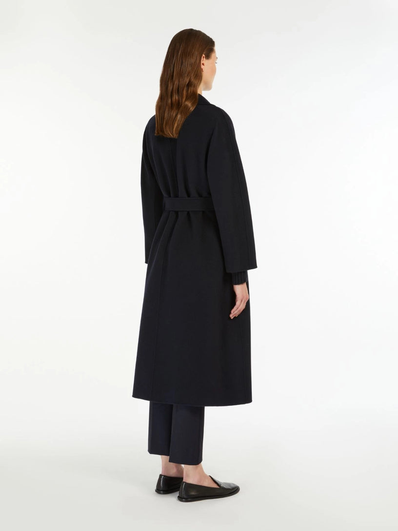 Cappotto Esturia midi in drap di lana