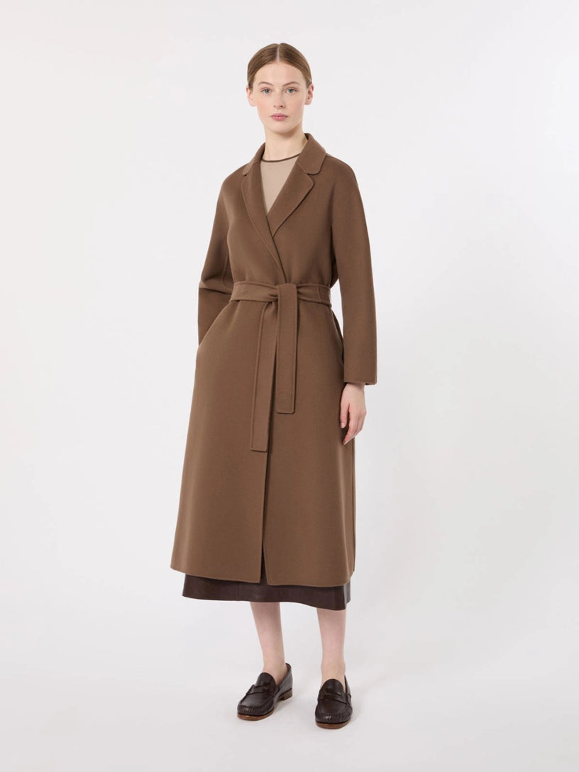 Cappotto Esturia midi in drap di lana