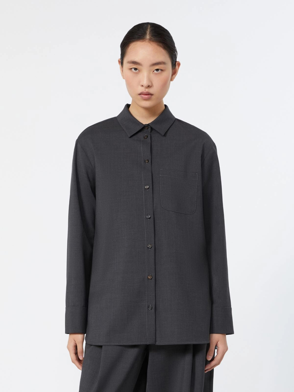 Camicia Opera in tela di lana