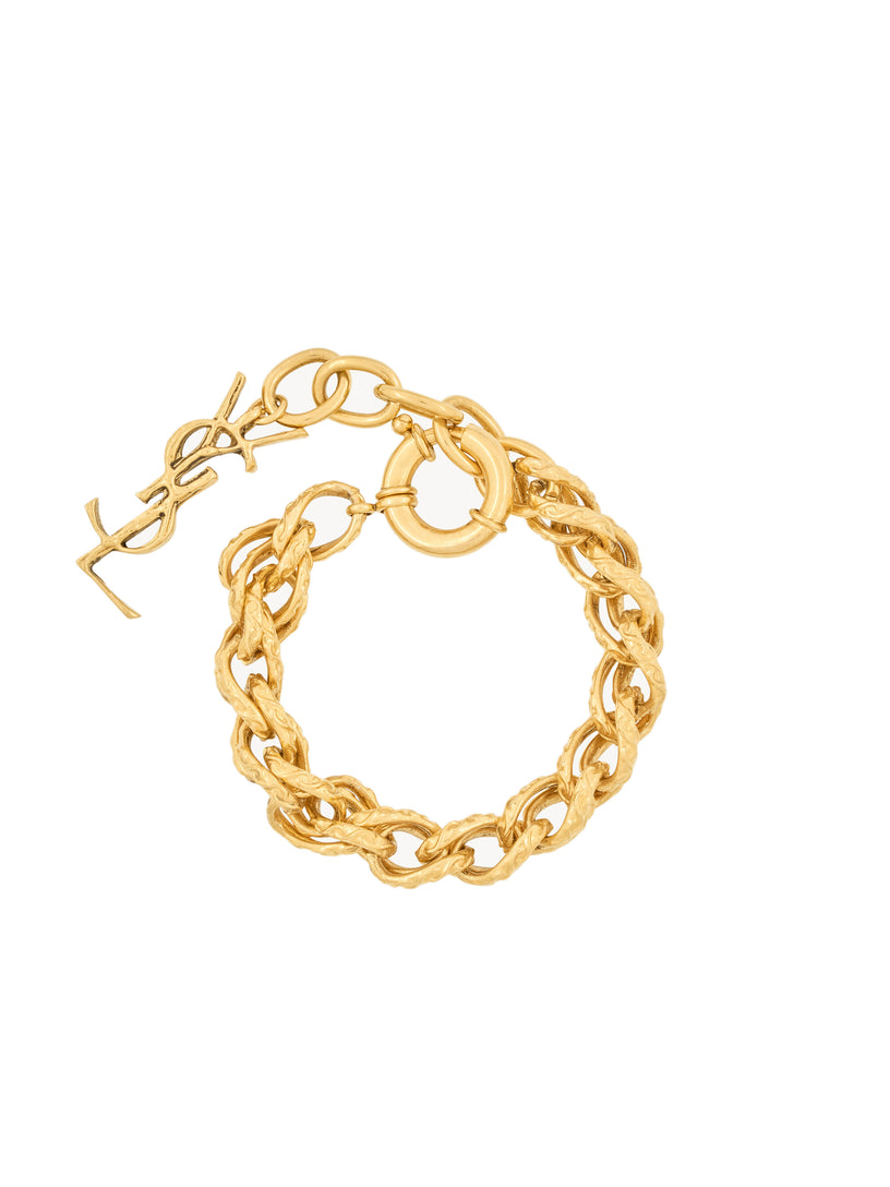 Bracciale con catena a corda in metallo