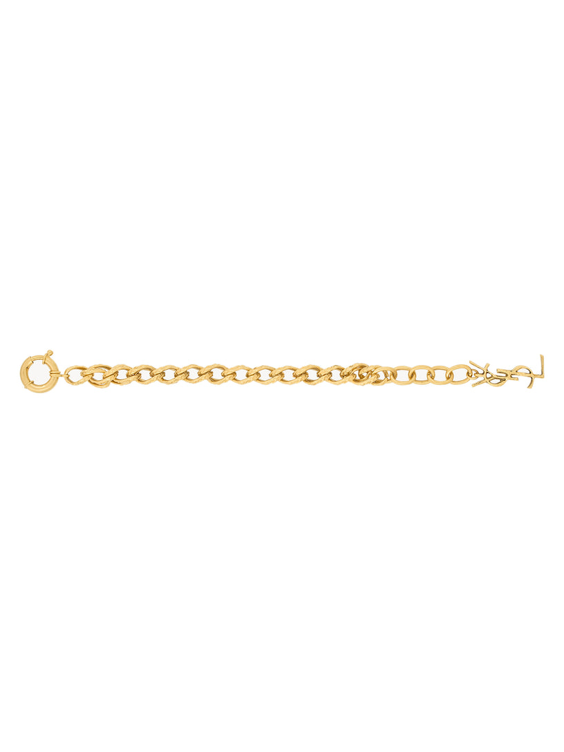 Bracciale con catena a corda in metallo