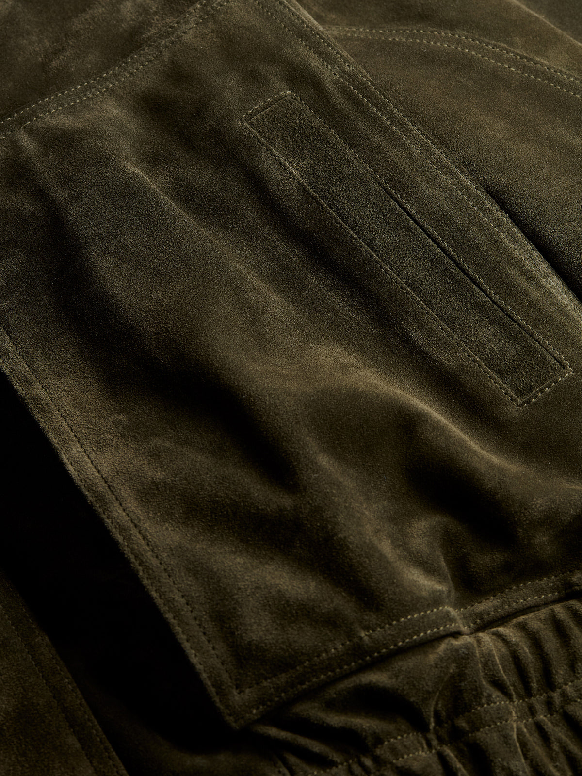 Bomber in pelle crosta vintage