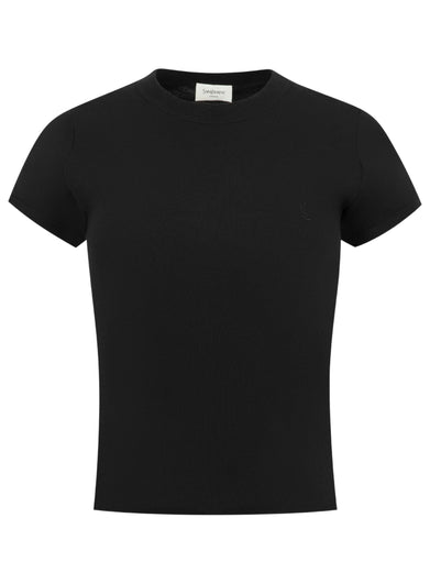 T-shirt Cassandre in jersey di cotone a coste
