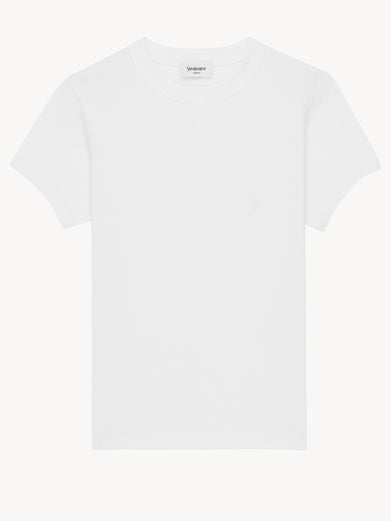 T-shirt Cassandre in jersey di cotone a coste