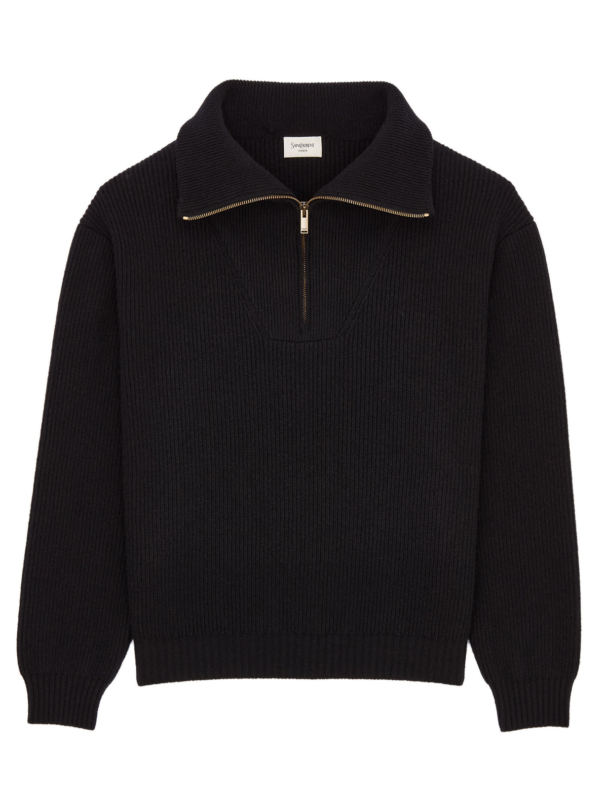 Pullover con chiusura a mezza zip