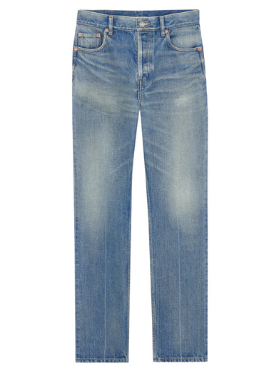 Jeans dritti in denim Authentic Medium Blue
