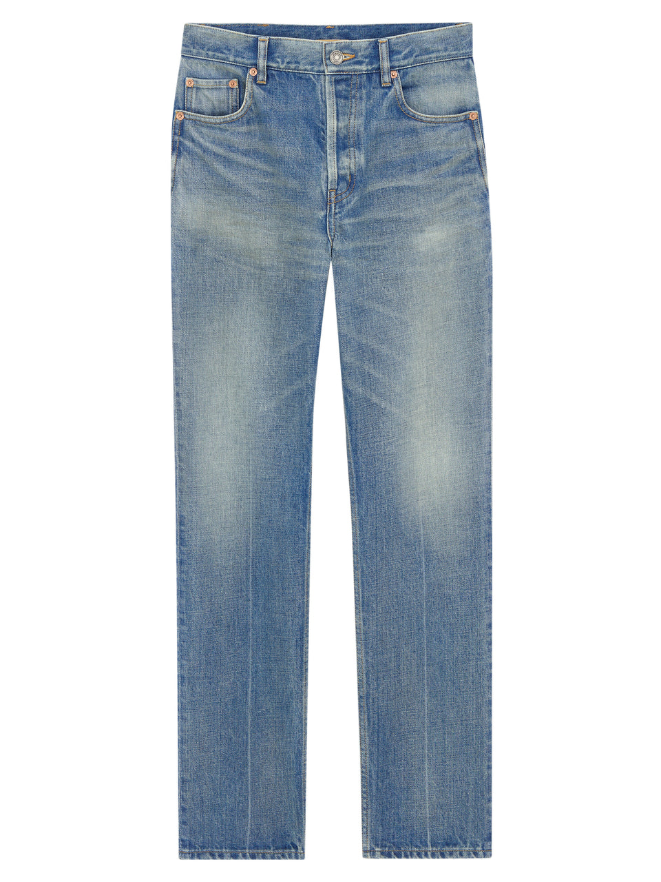 Straight jeans in Authentic Medium Blue denim