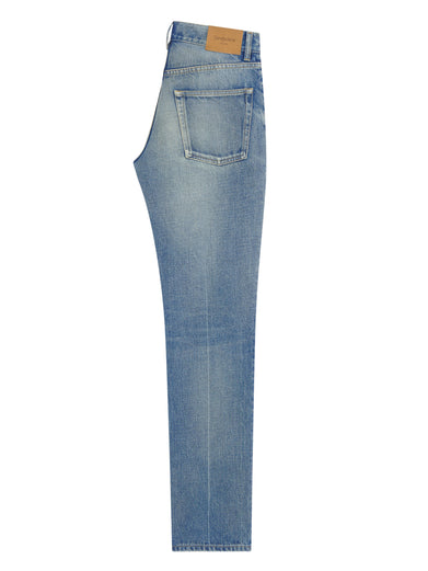 Jeans dritti in denim Authentic Medium Blue