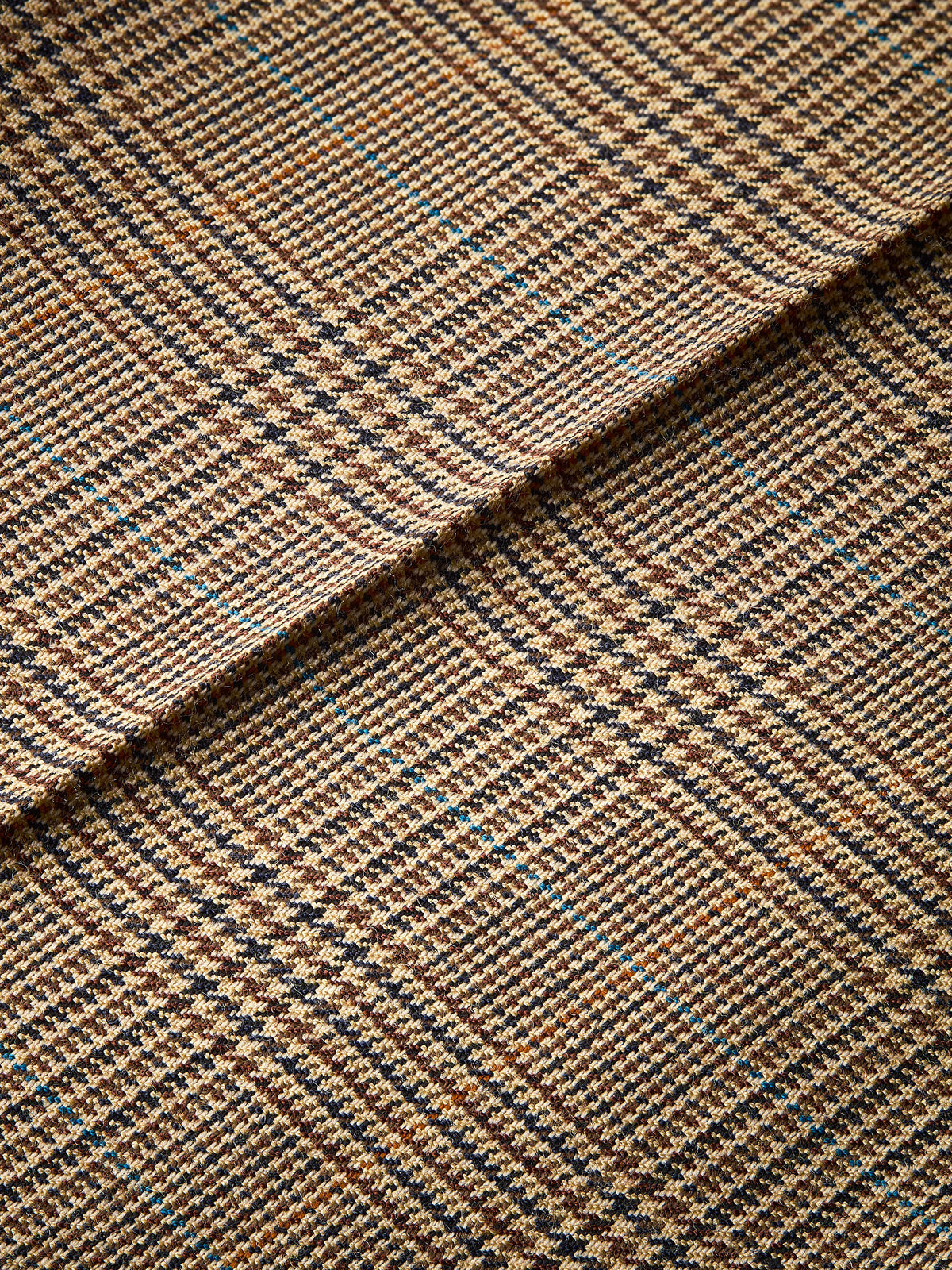 Pantaloni svasati in lana pied de poule Principe di Galles