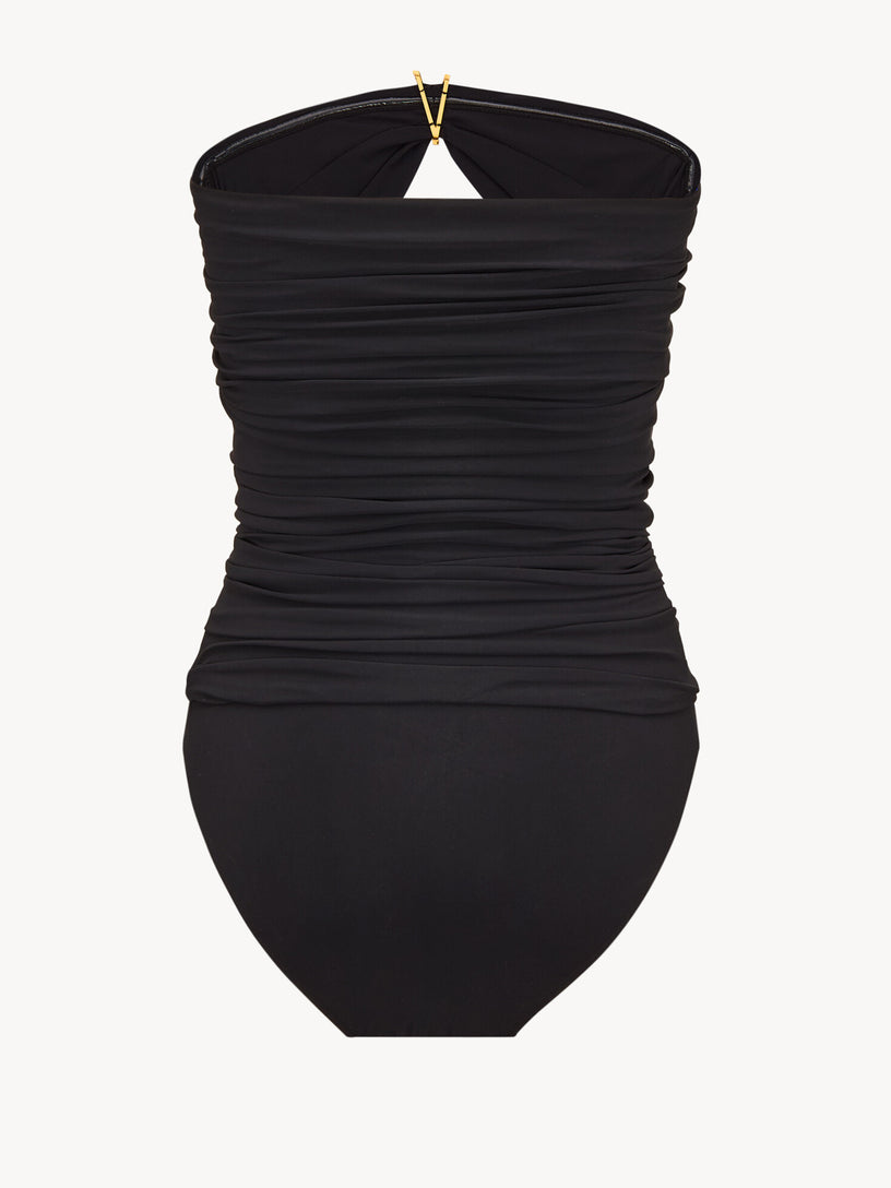 Costume da bagno senza spalline YSL