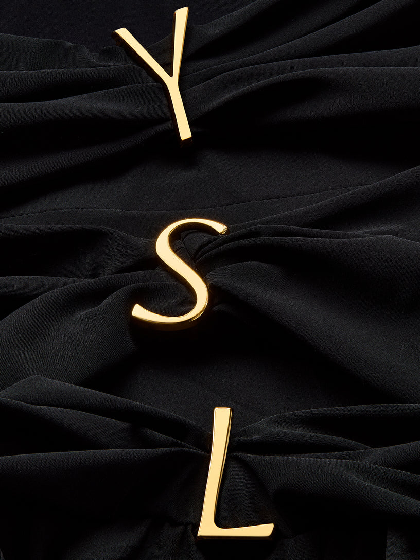 Costume da bagno senza spalline YSL