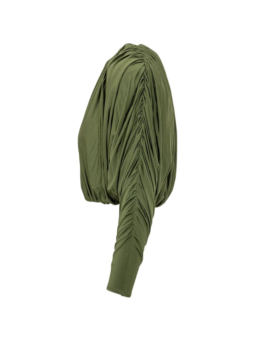 Top drappeggiato