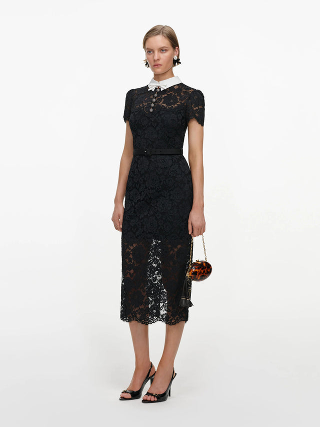Abito in pizzo midi