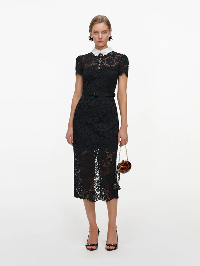 Abito in pizzo midi