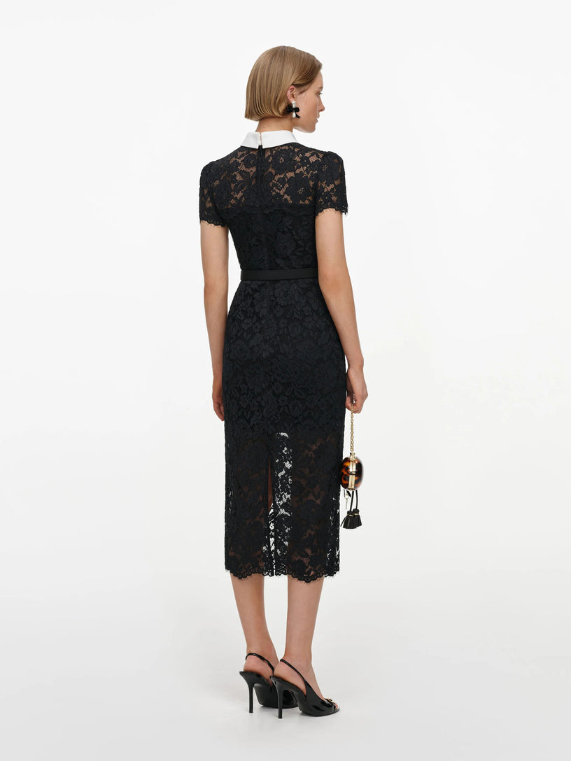 Abito in pizzo midi