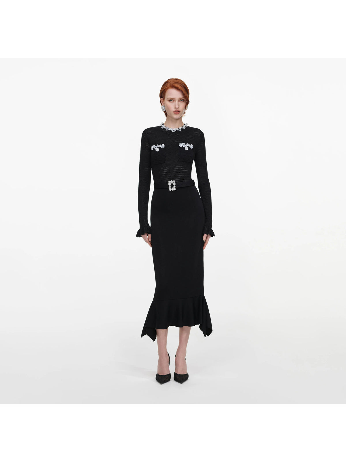 Abito midi in maglia
