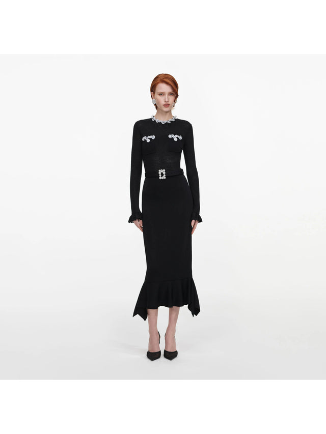 Abito midi in maglia