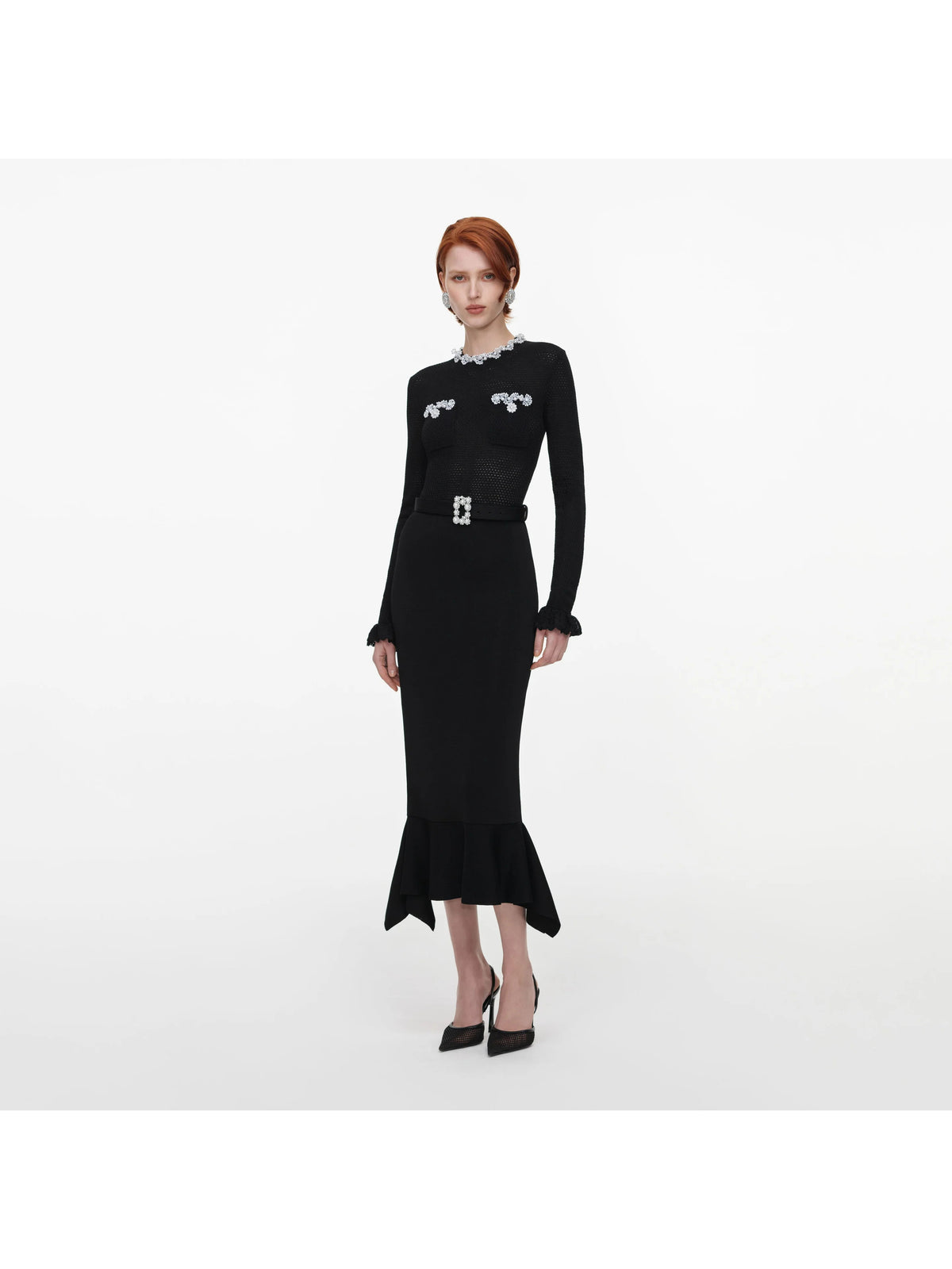 Abito midi in maglia