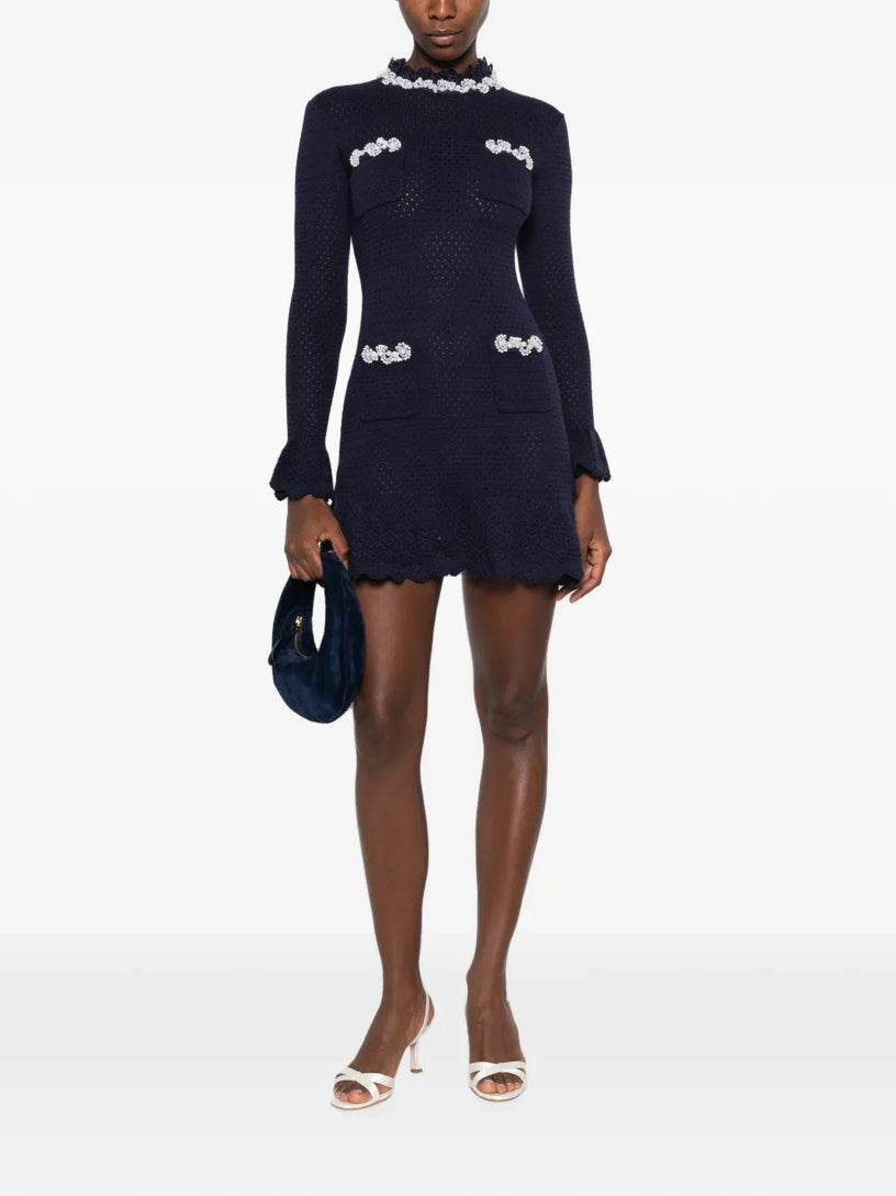 Abito mini in maglia