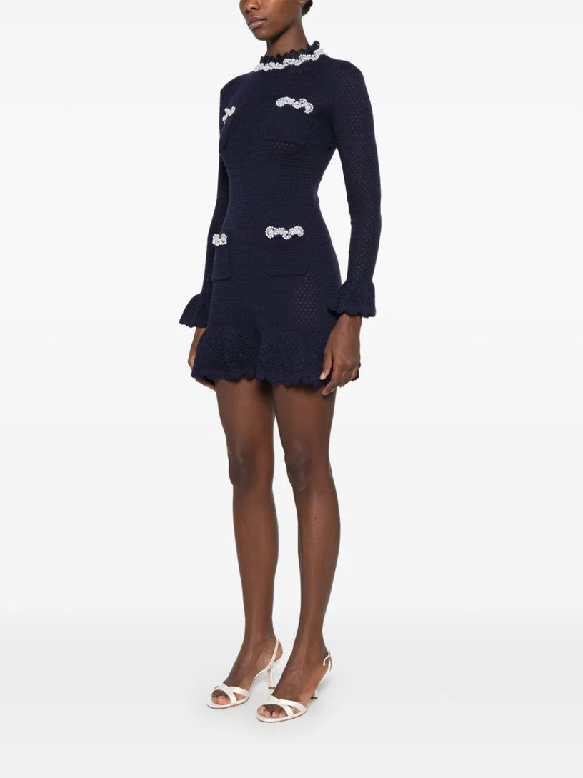 Abito mini in maglia