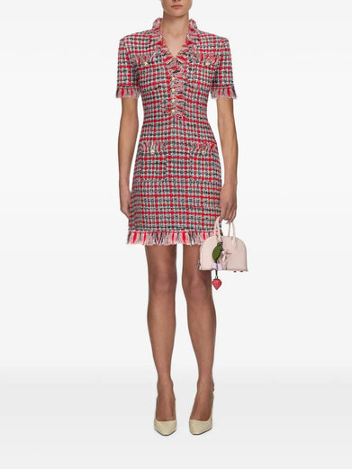 Mini abito con Check