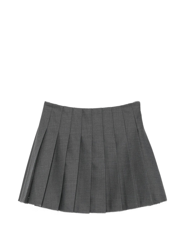 Pleated mini skirt