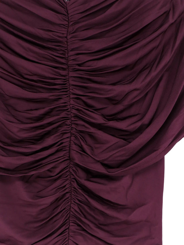 Gathered jersey dress