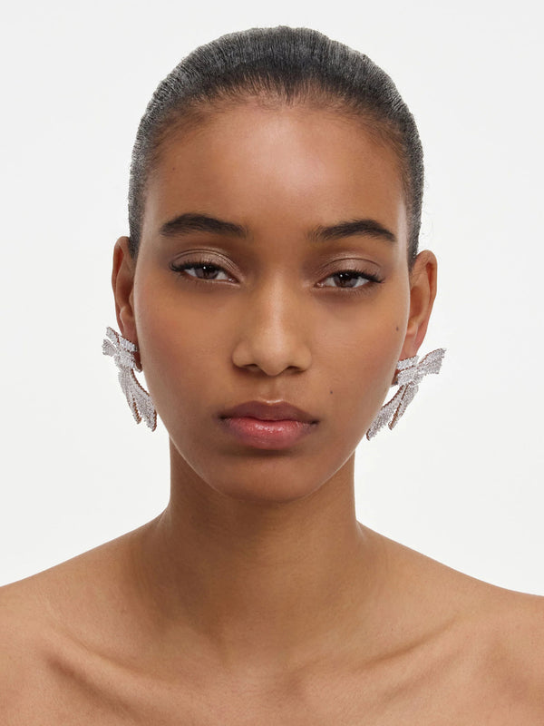 Crystal Bow Earrings