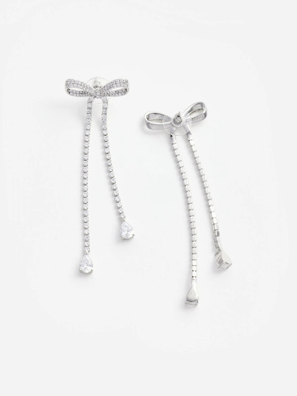 Crystal Bow Dangle Earring
