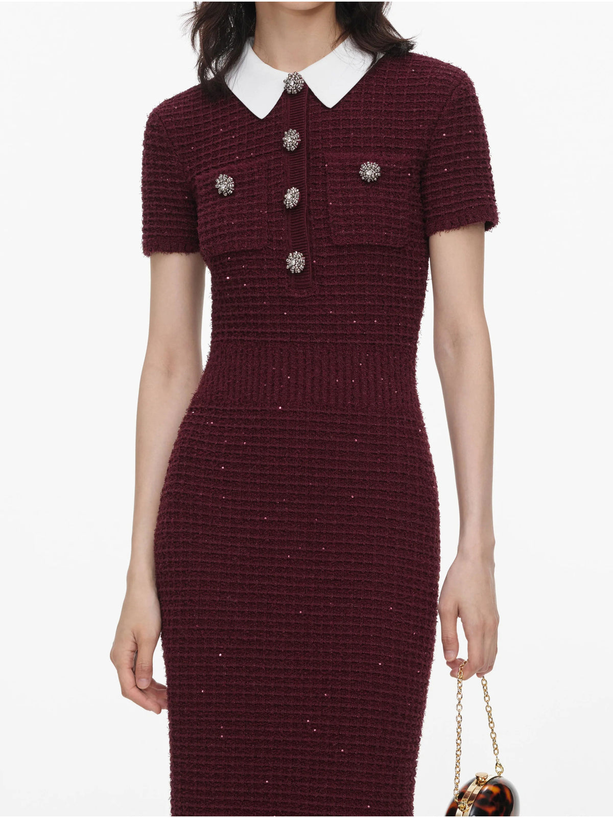 Abito midi in maglia
