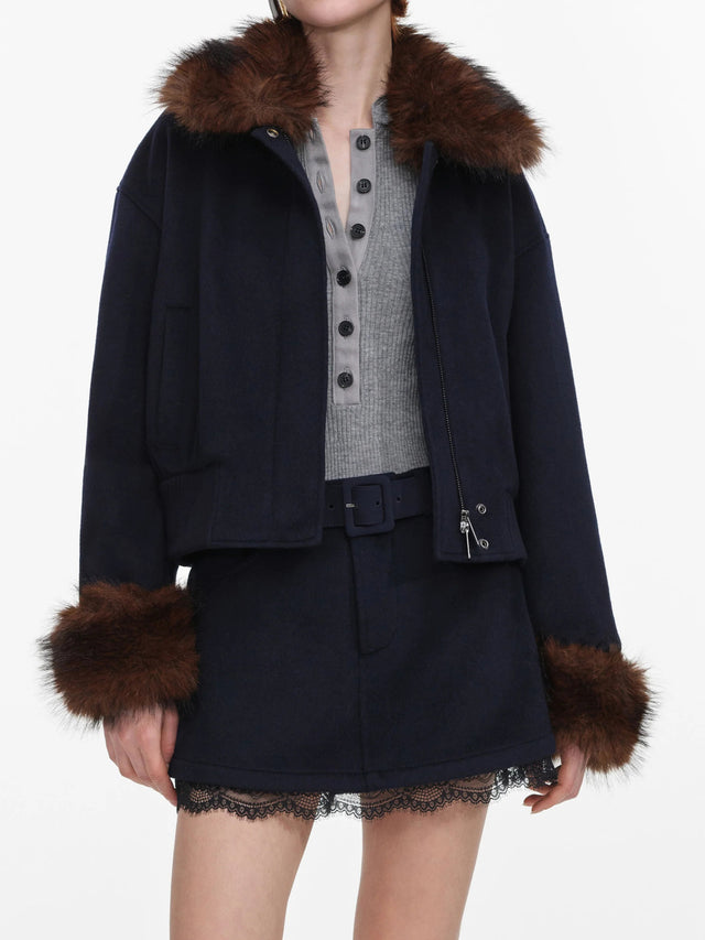 Fur Trim Jacket